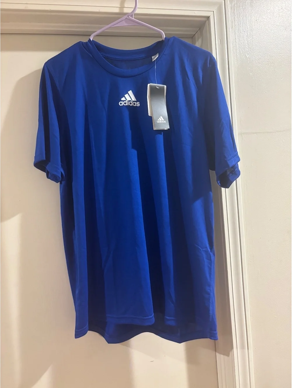NWT Adidas Creator SS Royal Blue Training Tee Shirt Men’s Large